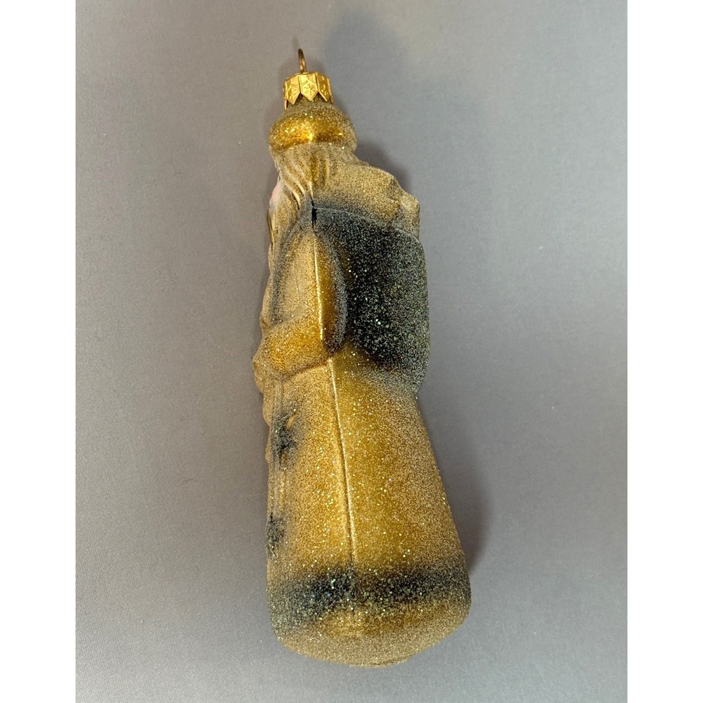 Vintage Christopher Radko Ornament Timber Claus Santa Glass Christmas Sparkly - Picture 6 of 10